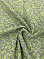 Jacquardstrick - Doubleface - Wolle/Pes - Matilde - floral - grün/grau Jacquardstrick - Doubleface - Wolle/Pes - Matilde - floral - grün/grau