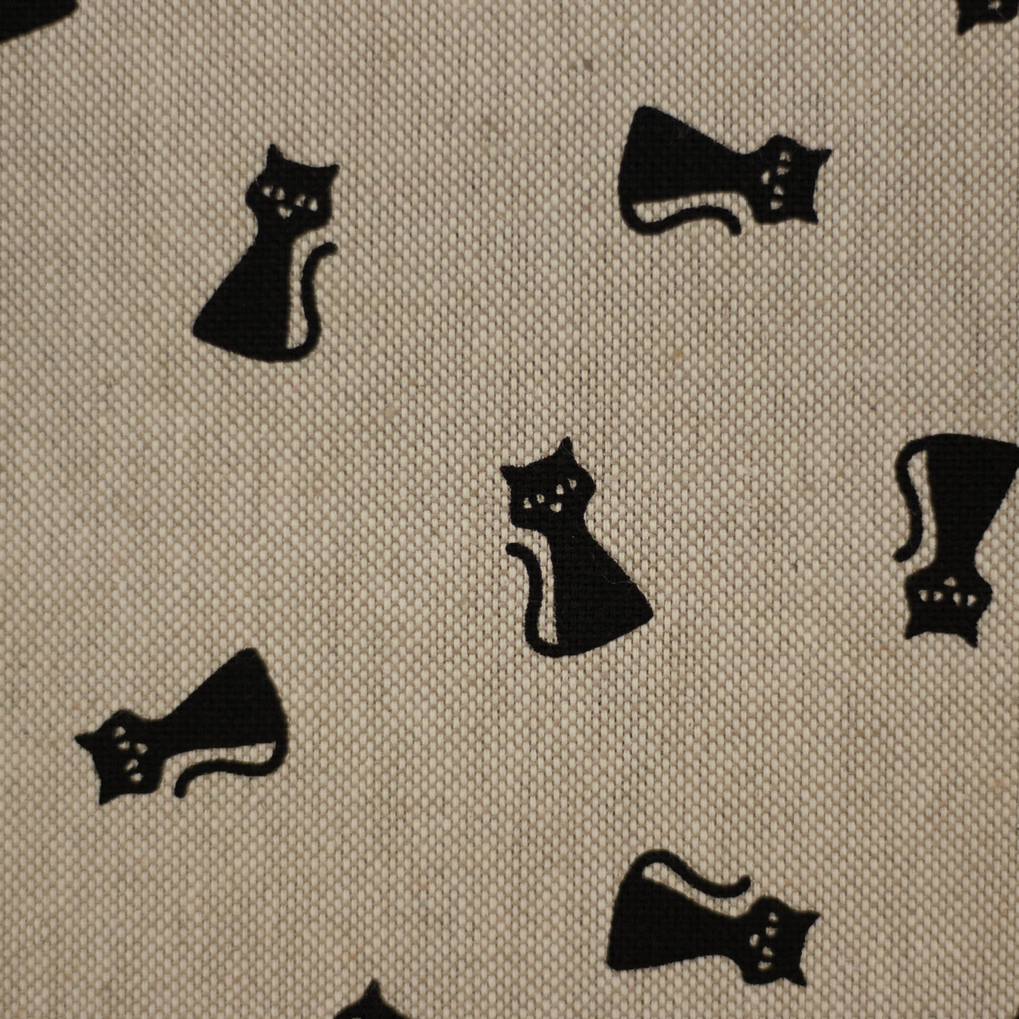 Dekostoff Halbpanama Stoffe Mit Katzen Baumwoll/PES Halbpanama